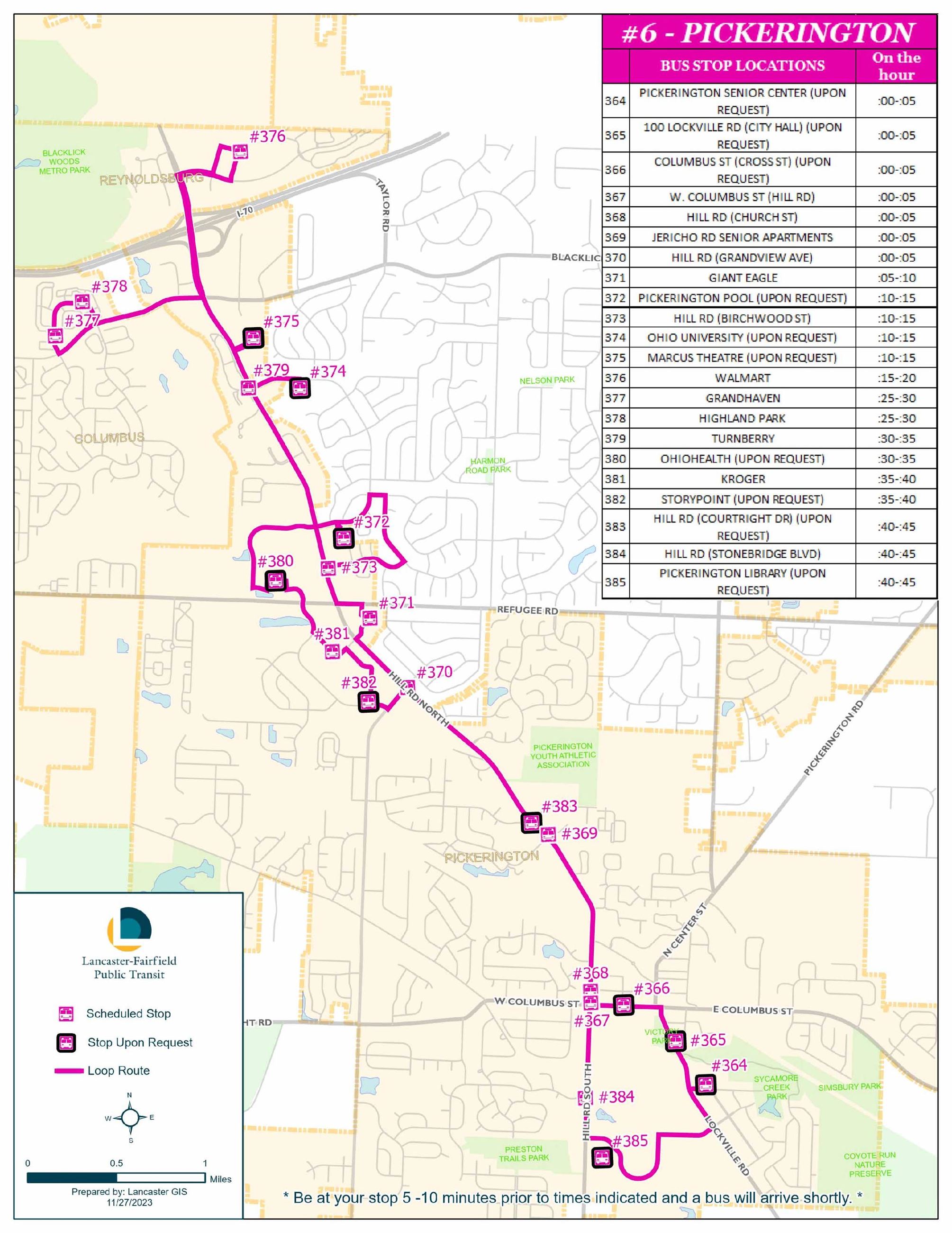 Bus Route Map