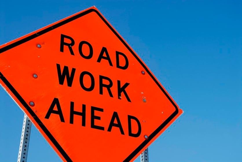 roadwork ahead